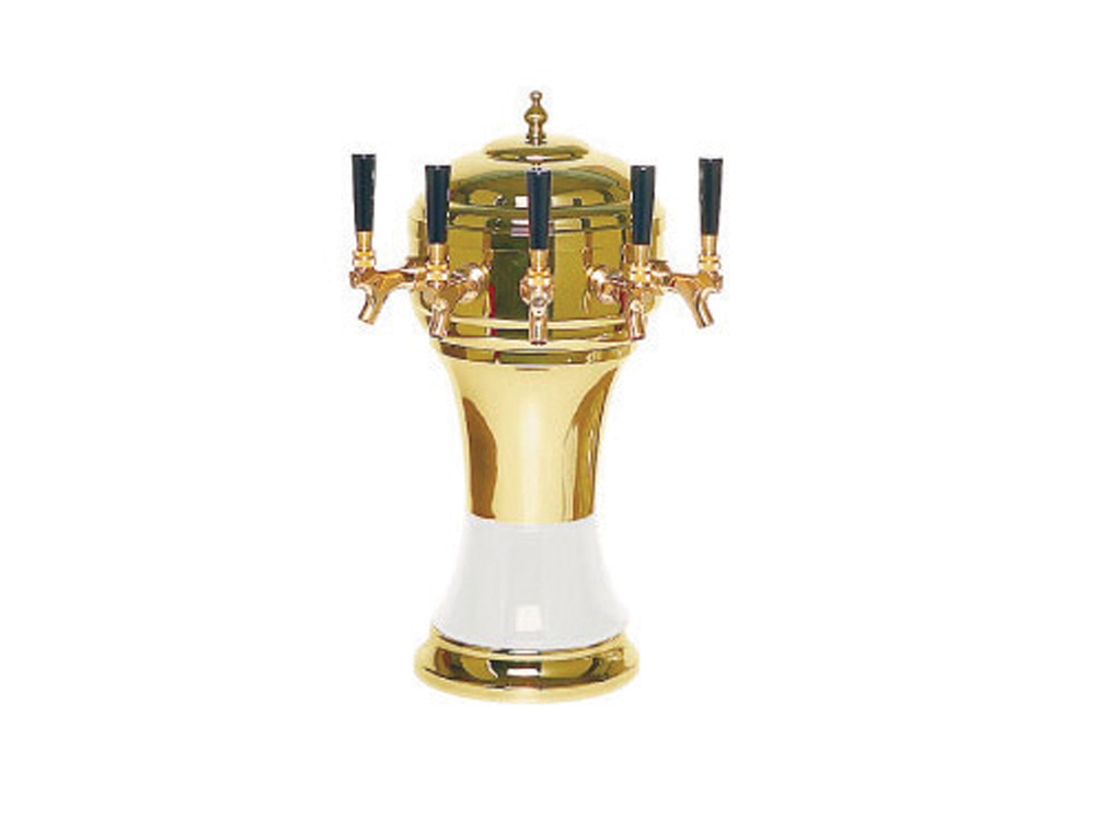 Mushroom Full Size Zeus 5 Tap Gold/White